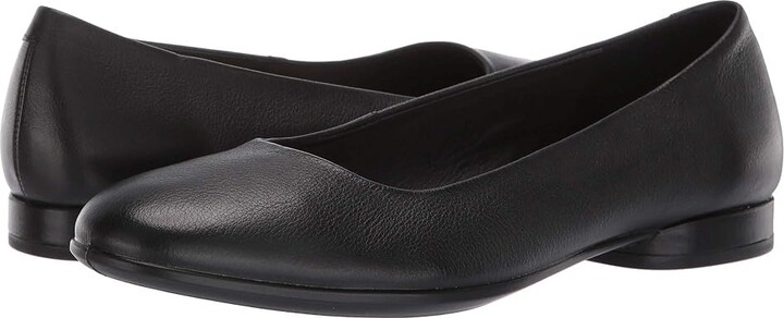 Ecco Anine Ballerina (Black Calf Leather) Women's Slip on Shoes - ShopStyle  Flats