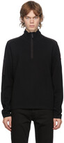 Thumbnail for your product : Canada Goose Black Wool Stormont 1/4 Zip Sweater