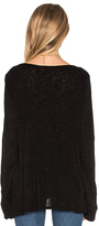 Thumbnail for your product : Velvet by Graham & Spencer Gwyneth Tie Front Tee in Black