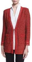 Thumbnail for your product : Misook Long Boucle Chain-Detail Jacket