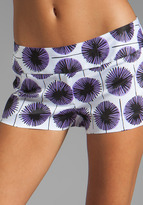 Thumbnail for your product : Milly Pinwheel Flowers Print on Stretch Cotton Tab Shorts