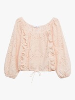 Thumbnail for your product : MANGO Openwork Puffed Sleeve Cotton Blouse