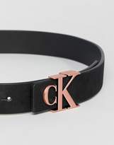 Thumbnail for your product : Calvin Klein Belt With Rose Gold Logo