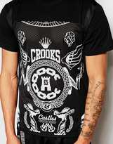 Thumbnail for your product : Crooks & Castles Black Order Mesh T-Shirt