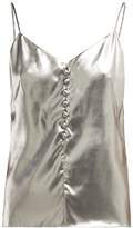 Thumbnail for your product : Hillier Bartley Metallic Silk Cami Top - Womens - Silver