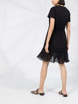 Thumbnail for your product : See by Chloe drawstring ruffled T-shirt dress