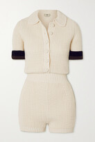 Thumbnail for your product : Fendi Striped Knitted Playsuit