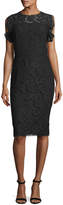 Thumbnail for your product : Escada Ruffled-Sleeve Lace Dress