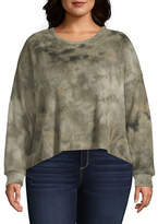 Thumbnail for your product : Arizona Juniors Plus-Womens Round Neck Long Sleeve T-Shirt