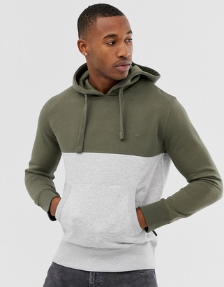 French Connection overhead block color hoodie