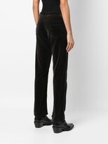Thumbnail for your product : Christian Dior 2010s Pre-Owned Velvet Straight-Leg Trousers