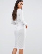 Thumbnail for your product : Glamorous Long Sleeve Midi Pencil Dress