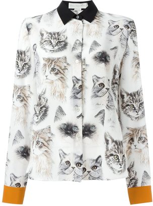 Stella McCartney 'Wilson' cat print shirt