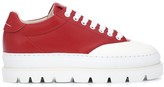 Thumbnail for your product : MM6 MAISON MARGIELA Leather platform sneakers