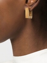 Thumbnail for your product : IVI Aurelia square hoop earrings