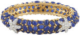 Thumbnail for your product : Kenneth Jay Lane Starfish Gold and Lapis Blue Bangle