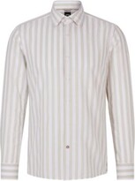 Thumbnail for your product : HUGO BOSS Casual-fit long-sleeved shirt in striped fabric