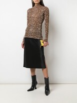 Thumbnail for your product : Peter Cohen Leopard Print Fitted Top