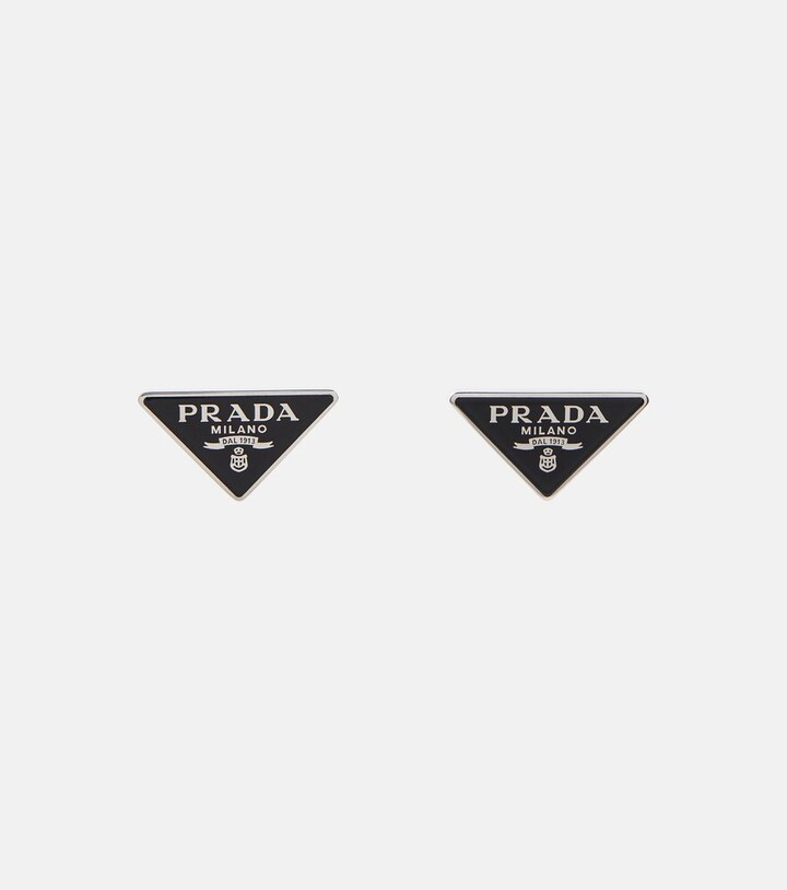Prada Symbole sterling silver earrings ShopStyle