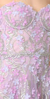 Thumbnail for your product : Marchesa Notte Embroidered Strapless Tea Length Gown