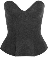 Thumbnail for your product : Isabel Marant Finless merino wool-felt bustier top