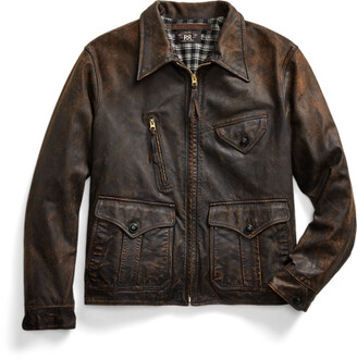 rrl leather jacket