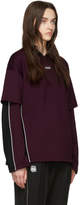 Thumbnail for your product : Ader Error ADER error SSENSE Exclusive Purple and Black ASCC Football Long Sleeve T-Shirt