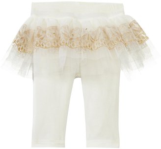 Billieblush Leggings With Attached Skirt (Baby) - White - 18M