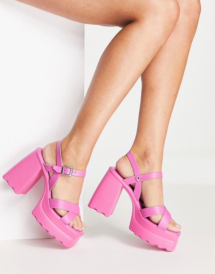 Chunky Heel Platform Sandal | Shop the world's largest collection of  fashion | ShopStyle
