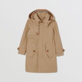 Thumbnail for your product : Burberry Childrens Detachable Hood Cotton Twill Car Coat