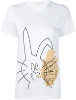 Thumbnail for your product : Peter Jensen Rabbit and SpongeBob print T-shirt