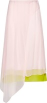 Thumbnail for your product : Fendi Asymmetric High-Rise Midi Skirt