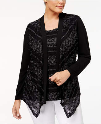 JM Collection Plus Size Layered-Look Top, Created for Macy's