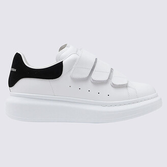Alexander McQueen Shoe Size 43 Box Incl Black Leather Velcro Strap Sneakers