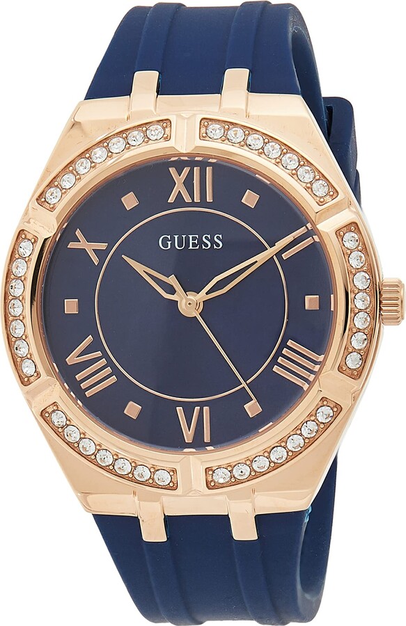 blue guess watch women's