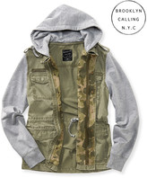 Thumbnail for your product : Aeropostale Brooklyn Calling Hooded Full-Zip Military Jacket