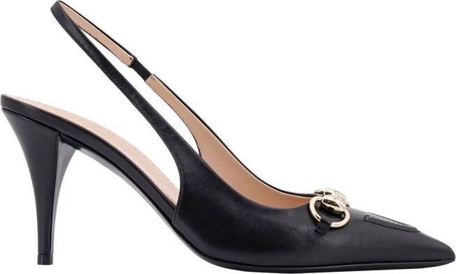 Gucci Pointed-Toe Slingback Pumps