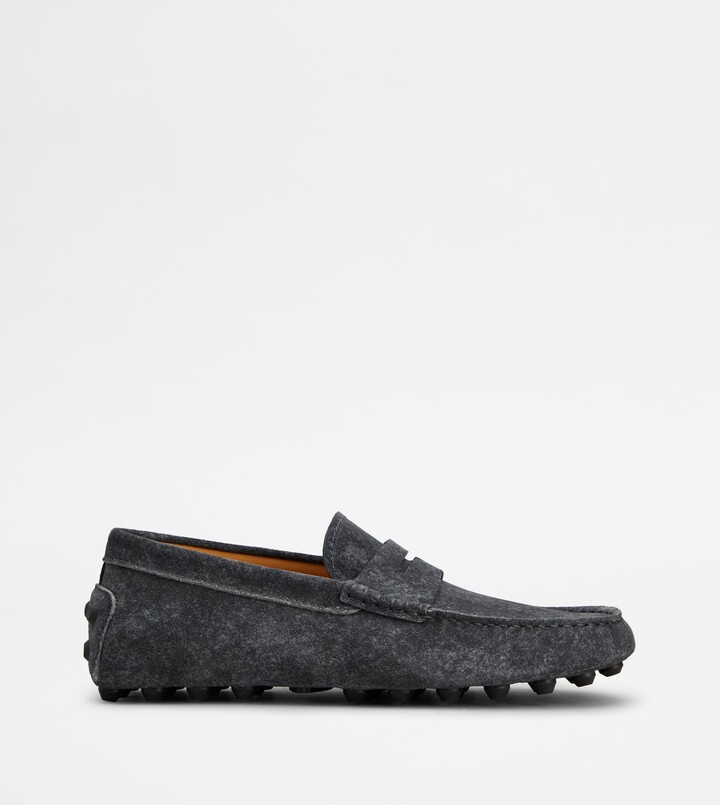 Tod's Gommino Bubble Loafers in Suede