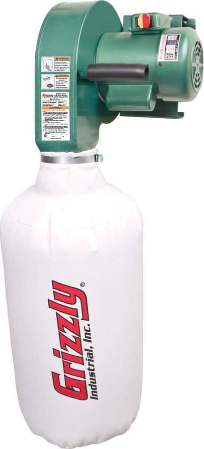 Grizzly Industrial 1 HP Wall Hanging Dust Collector