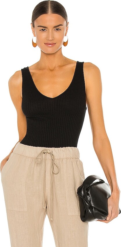 Enza Costa Military Rib U Neck Tank