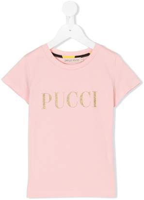 Emilio Pucci Junior logo print T-shirt