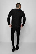 Thumbnail for your product : boohoo Zip Side Crew Neck Jumper