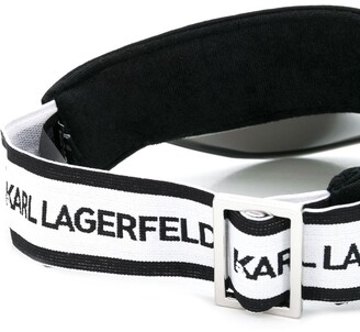 Karl Lagerfeld Paris K/Ikonik logo band visor