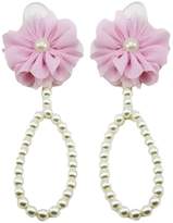 Thumbnail for your product : Kingfansion 1Pair Pearl Chiffon Barefoot Toddler Foot Flower Beach Sandals