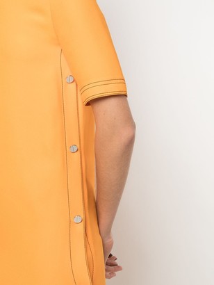 Marni Side Buttoned Short-Sleeved Dress