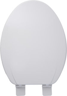 Oakbrook Collection Rockford Elongated White Wood Toilet Seat