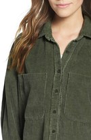 Thumbnail for your product : Moon River Women's Frayed Hem Corduroy Shirt