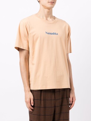 【関税込み】Nanushka グレー Reece Tシャツ Nanushkaのグレー Reece Tシャツがセール中