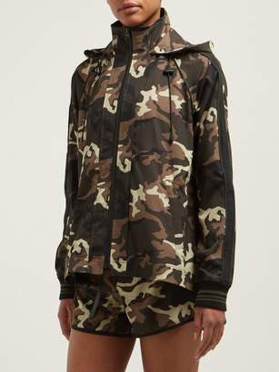 The Upside Ash Camouflage-print Hooded Jacket - Womens - Green Multi