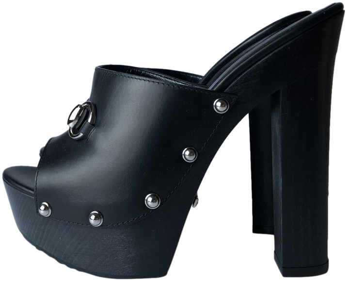 gucci black mules